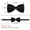 trilece Suspenders and Bow Tie for Boys Kids Girls and