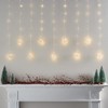 Lights4fun Starburst Curtain Light 235 Warm White LEDs Plug in