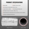 VEVOR 6 Inch Insulated Flexible Duct R-6.0，25 Feet Long with