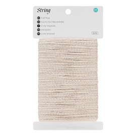 KINGLAKE Cotton Twine String 2mm Natural White Butchers Twine for Cooking Food Safe 164 Feet Bakers String for Cooking Meat, Baking, Crafts, Gift Wrapping, Home Decor