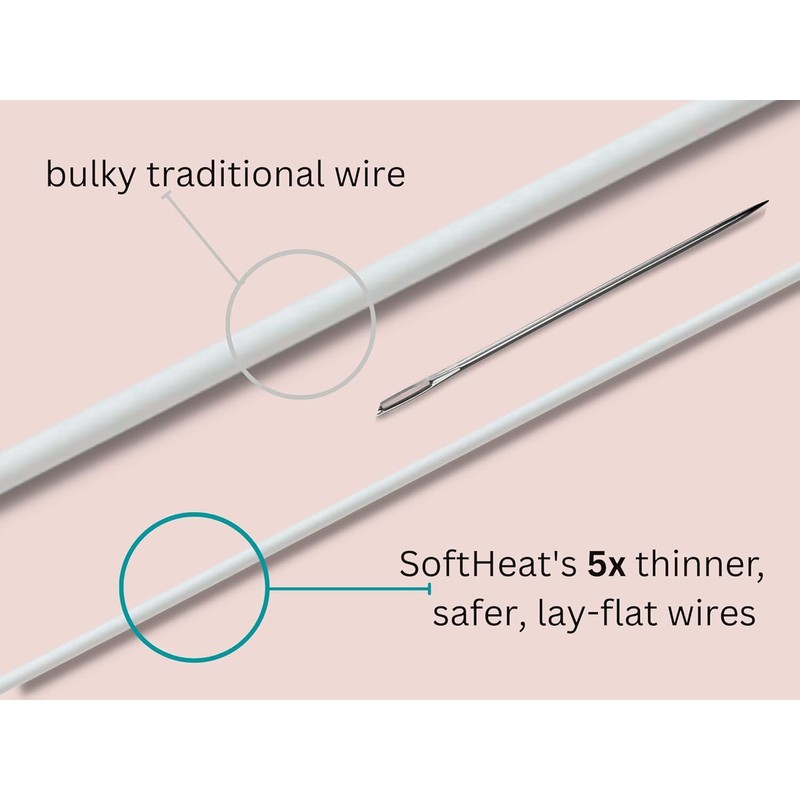 Heated Mattress Pad - Ultra-Thin Wiring w/Micro-Velour Plush Top &