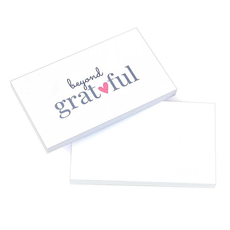 ITZAMNA Chic Gratitude Note Cards 100 Cards Business Card Size