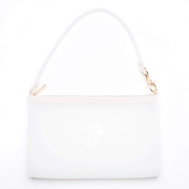 Wristlet by Pudinbag for Women | Zipper Wristlet | Phone Wristlet | Beach Pouch | Water Resistant Silicone | Semi-transparent | Vegan (White)