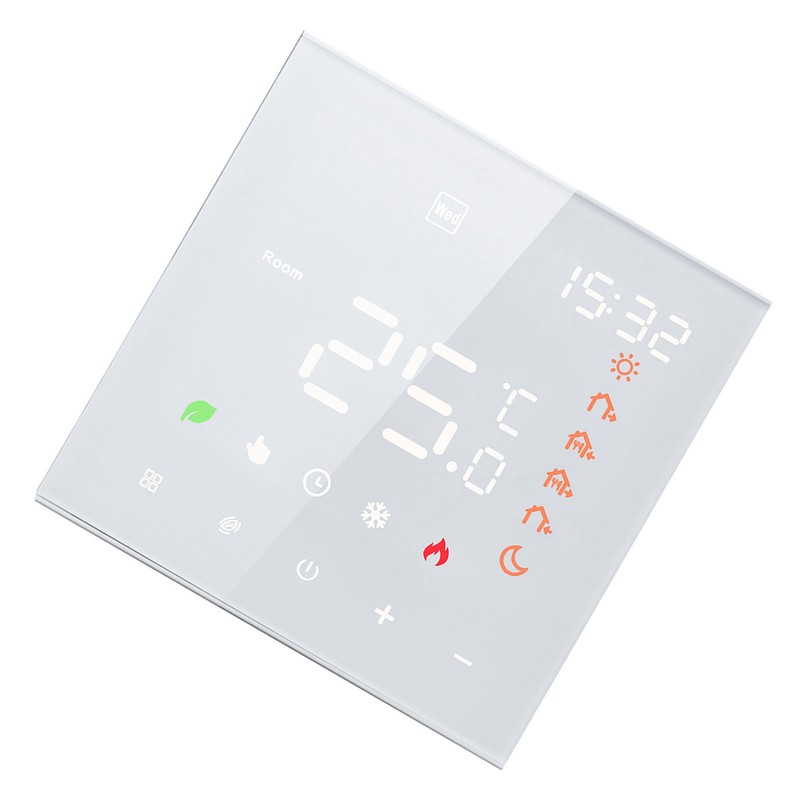 Smart Thermostat 16A Digital Programmable LCD Display Touchscreen Underfloor Heating