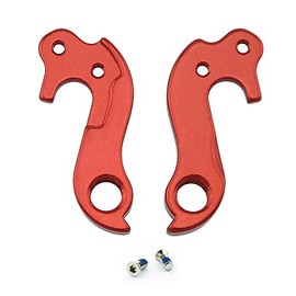 Noah And Theo NT-HD026 Mech Gear Derailleur Hanger Dropout compatible with Cube #123 or 10123 in SATIN RED incl. screw set. Also fits Lynskey and other road bikes
