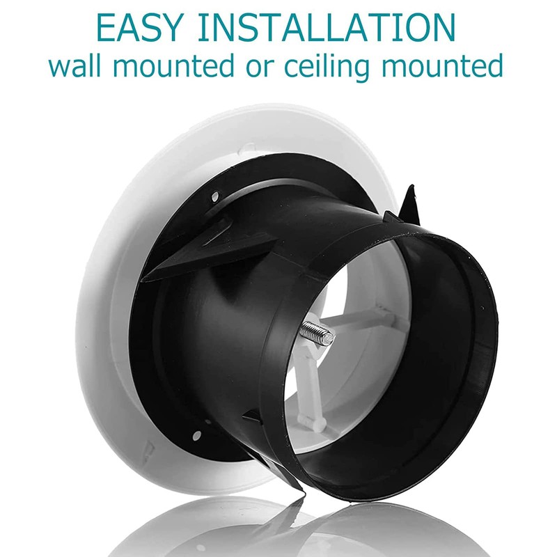 HG Power 5 Inch Soffit Vent, Adjustable Air Vent Cover,
