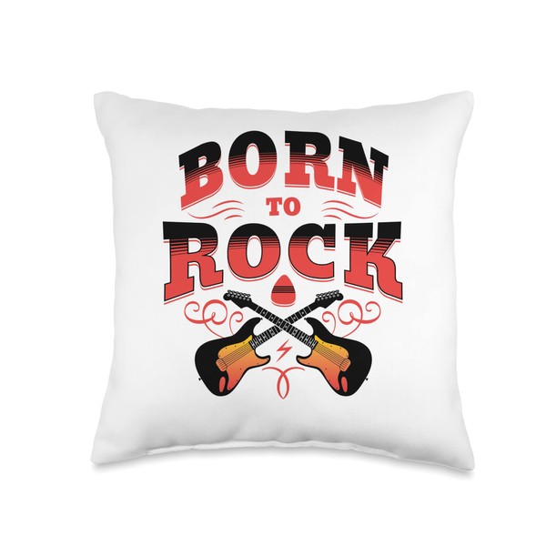 Guitar Player Born To Rock Band Rock Roll Bass Guitar
