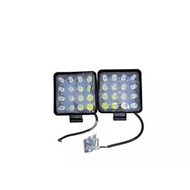 autoxbert Two (2) 48W LED Work Lights Bar Spot Pods Square Fog Lamp  Off Road  ATV