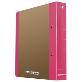 Ring Binder DONAU Life A4/2RD/50mm Pink/Document Archiving/Type-A4 / 2RD / 50mm / Material-Cardboard/Reinforcement Strip-No Slat Edge/Label-No Label/Colour-Pink/Format-A4