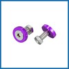A ABSOPRO 20 Pcs Motorcycle Purple Fender Bumper Washer Bolt