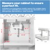 Biboraya 2 Pack 18 IN Depth Under Sink Organizer with
