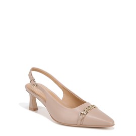 Naturalizer Women's Dovey Pointed Toe Slingback Heeled Pump, Warm Fawn Tan Leather, 10