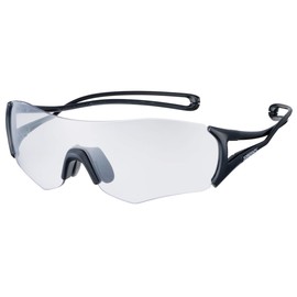 SWANS E-NOX EIGHT8 EN8-0066 BK Sports Sunglasses, For Marathons, Running, Athletics, Cycling, Lenses: Polarized, Transparent to Smoke, Frame Color: Black, Made in Japan