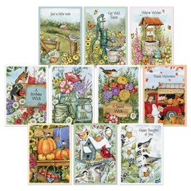 Current Garden All Occasion Value Pack-20 Cards With Envelopes,Celebration, Get Well, Sympathy, Birthday, Anniversary & Thinking of You Variety, Large 5" x 7" Assortment,10 Design Set by Susan Winget