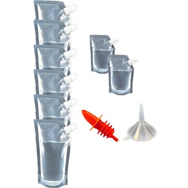 Cruise Runners Hidden Flasks for Liquor Rum Runners for Cruise Alcohol Smuggling Kit Disguised Booze Containers Bags Essentials (6x16 oz. + 2x8oz.)