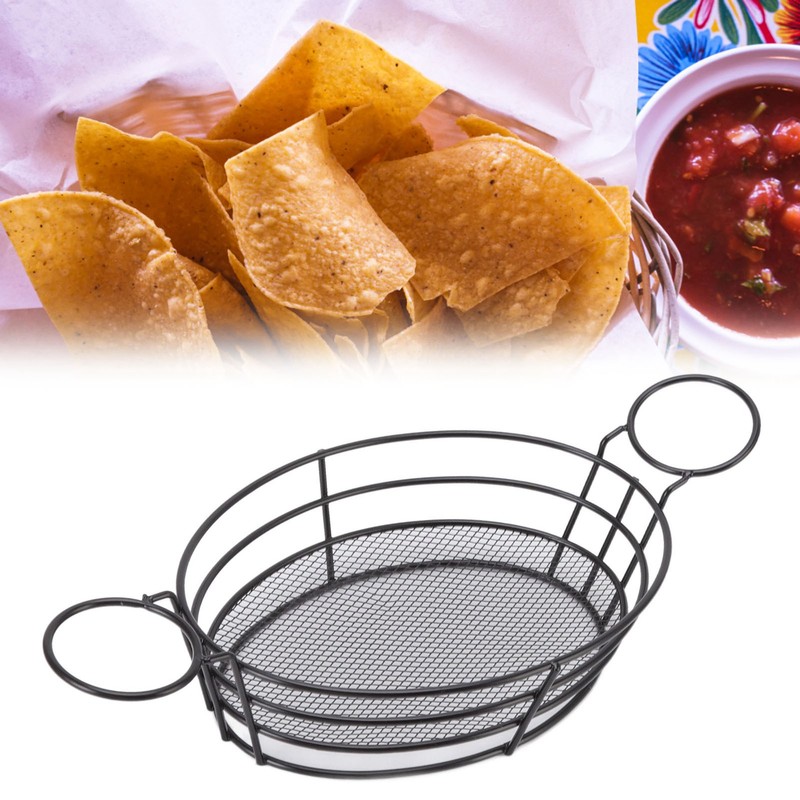 Fry Crisper Basket Food Grade 304 Stainless Steel Simple Style