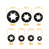 280 x Inner Tooth Screw Quick Release Clips M3-M12 Assortment
