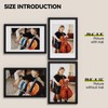 HappyHapi 8x12 Picture Frame, Black Photo Frame for 6x8 with
