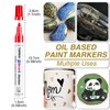 TOOMGGA Black Paint Pens Permanent Paint Markers - 24 Pack