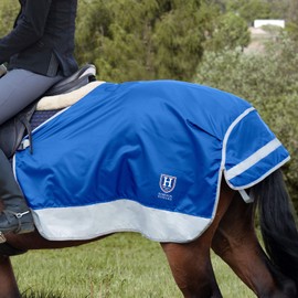 Harrison Howard FocalMax Quarter Horse Exercise Sheet Horse Blanket Hi-Vis Reflective Superb Night Safety with Tail Flap Horse Competition Rug