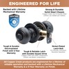 Copper Creek CK2030BC Colonial Door Knob, Privacy Function, 1 Pack,