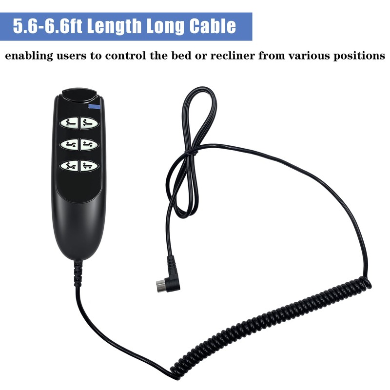 6 Button 5 Pin Remote Hand Control Handset for Electric