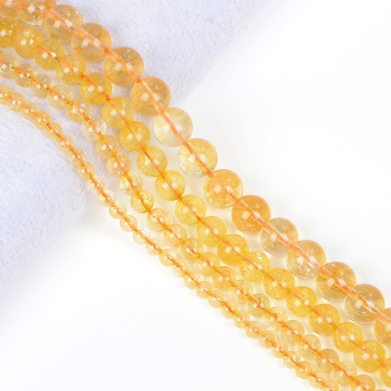AD Beads Smooth Natural Gemstone Round Loose Beads 15" 4mm
