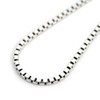 Silver One Venetian Chain Necklace, Silver, Silver, Width 0.08 inch