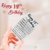 MOQIYXL Happy 12th Birthday Card for Boy Girl, Small Engraved