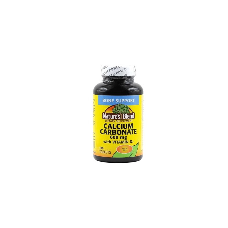 Nature's Blend Calcium Carbonate 600 mg with D3 400 IU