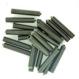 M3 (3mm x 12mm) Hex Socket Grub Screw (Cone Point) - Stainless Steel (A2) (Pack of 20)