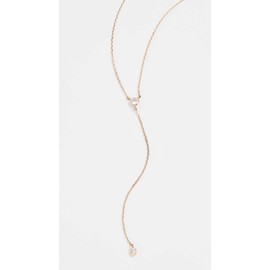 SHASHI Women's Solitaire Lariat Necklace, Gold, One Size