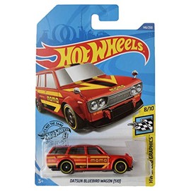 Hot Wheels Datsun Bluebird Wagon (510) 146/250, red