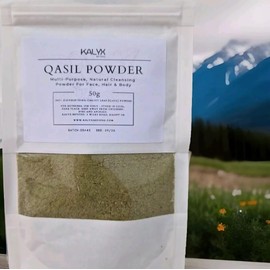 Generic 50 g Nutrition Qasil Powder Somalia Face Masks Beauty Secret for Skincare, Body, Hair Scalp & Face Acne Clay Mask Treatment made from Natural Organic Gob Tree Green Leaf (Ziziphus Jujube)