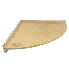 Wood Corner Platform (Large) - Natural Climbing Cage Accessory Shelf Perch Stand - for Sugar Gliders, Rabbits, Guinea Pigs, Prairie Dogs, Degus, Chinchillas, Rats, Ferrets, Birds & Other Small Pets