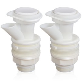 Mudder 2 Pieces Push Button Water Spigot Replacement, Reusable Plastic Cooler Jug Bottle Spigot for Compatible with Igloo 2, 3, 5 and 10 Gallon Beverage Coolers
