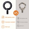 Antrader M8 Lifting Eye Bolts,Stainless Steel Machinery Shoulder Lifting Eye