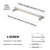 BUKOBYHE 10 Pack 5 Inch(128mm) Kitchen Cabinet Handles Brushed Satin