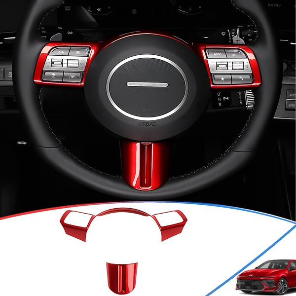 MXkanos Steering Wheel Button Cover, for Hyundai Sonata 2024 2025,Steering