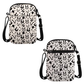 VAMSII K-pop Inspired Gift K-pop Cartoon Design Crossbody Bag K-po-p Fandom Travel Bag K-p-op Merch (K-pop Cartoon Design C C)