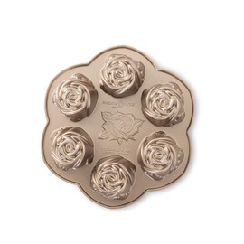 Nordic Ware Rosebud Cakelet, 2.25 Cup Capacity, Toffee