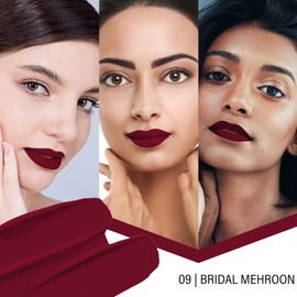 Colors Queen Creamy Matte Lipstick Combo Pack | Long Lasting Creamy Lipstick | Transfer Proof & Waterproof Lipstick for Women Combo Pack of 2 (Bridal Maroon & Hot Red, 2)
