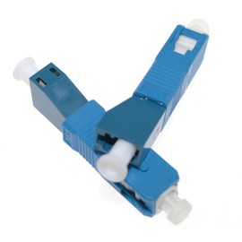 Lind Kitchen 2PCS Fiber Optic Adapter SC Male to LC Female Connector Single Mode 9/125um SC/UPC Male to LC/UPC Female Hybrid Optical Fiber Adapter Connector for Optical Power Meter