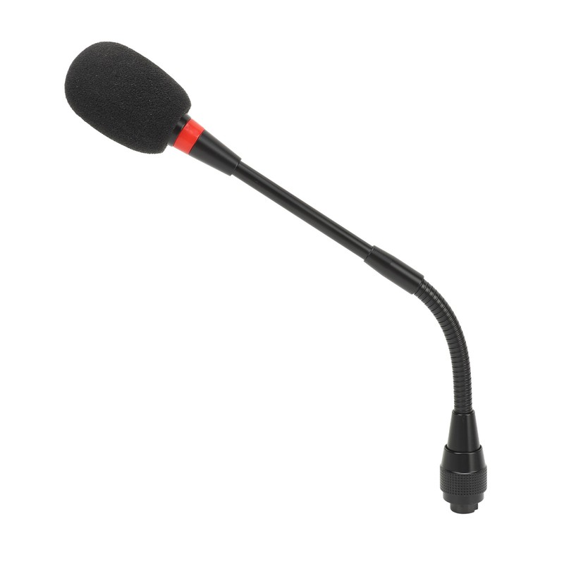 9.8in Professional Gooseneck Microphone Flexible Desktop Gooseneck Condenser Microphone for