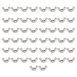 Surtido de Tuercas de Mariposa de 50 Uds., Kit Surtido de Tuercas de Mariposa, Repuesto de Tuerca de Acero Inoxidable 304, Piezas de Hardware DIN 315 (M3)