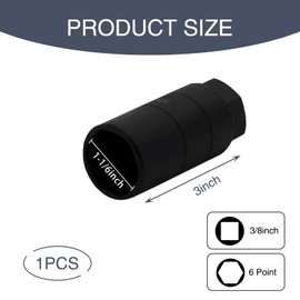 jokormo Pack of 1 Car Tire Screw Socket, Multi-Functional Automobile Maintenance Accessories, Tire Screws Removal Tool, Universal for Most Cars, SUVs and Vans (Black #2)