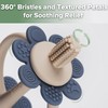 haakaa Silicone Teething Toy,Nipple-Shaped End for Gum Massage,360° Baby Toothbrush