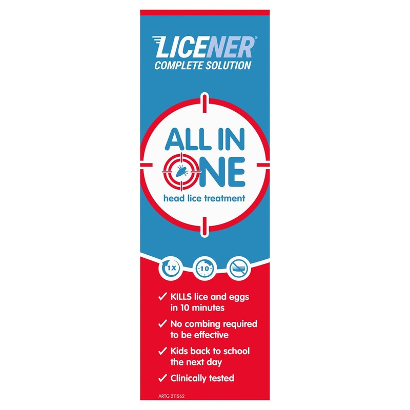 Licener Complete Solution All-in-One Head Lice Single Treatment Shampoo 100