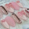 Pink Princess Handmade Nail Tips - Square L / 핑크공주