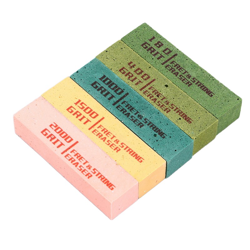 5Pcs Fret Eraser Dust Cleaner Fretboard Scrubber String Polishing Tool